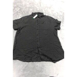 Katin Men's XL Black Cotton Linen Alan Solid Shirt NWT